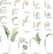 Boho Palm Leaves Wall Decals Green Tropical Plants Wall Stickers